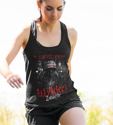 Damski tank-top WYKLĘCI ŻOŁNIERZE